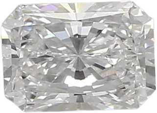 0.52 Carat D vs1 Radiant Lab Diamond