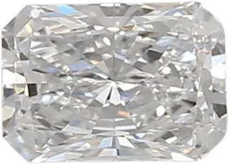 0.52 Carat D vvs2 Radiant Lab Diamond