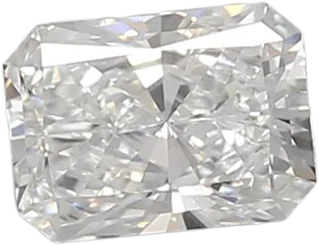 0.53 Carat E vs1 Radiant Lab Diamond