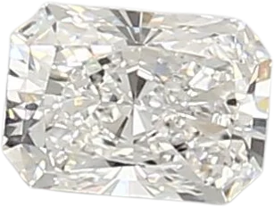 0.63 Carat D vvs1 Radiant Lab Diamond