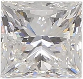 0.72 Carat E VVS2 Princess Lab Diamond