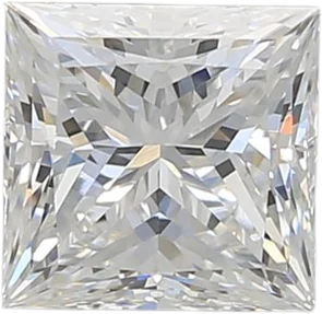 1.41 Carat D VVS2 Princess Lab Diamond