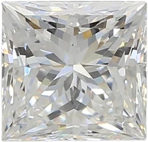 1.58 Carat E VVS2 Princess Lab Diamond