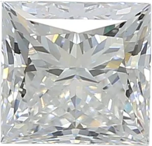 1.59 Carat D VVS2 Princess Lab Diamond