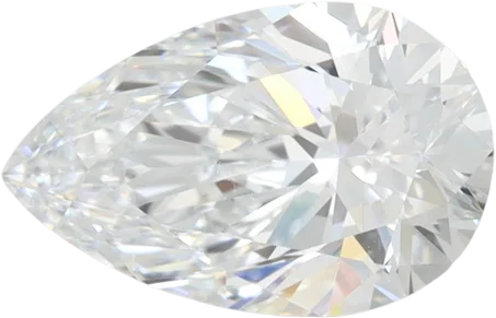 1.61 Carat D VVS2 Pear Lab Diamond