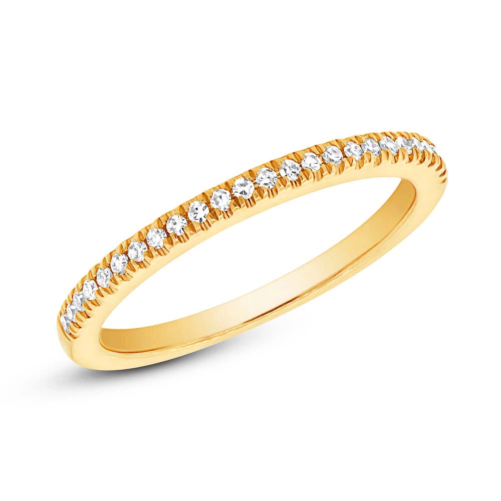 14K Yellow Gold Diamond Anniversary Band