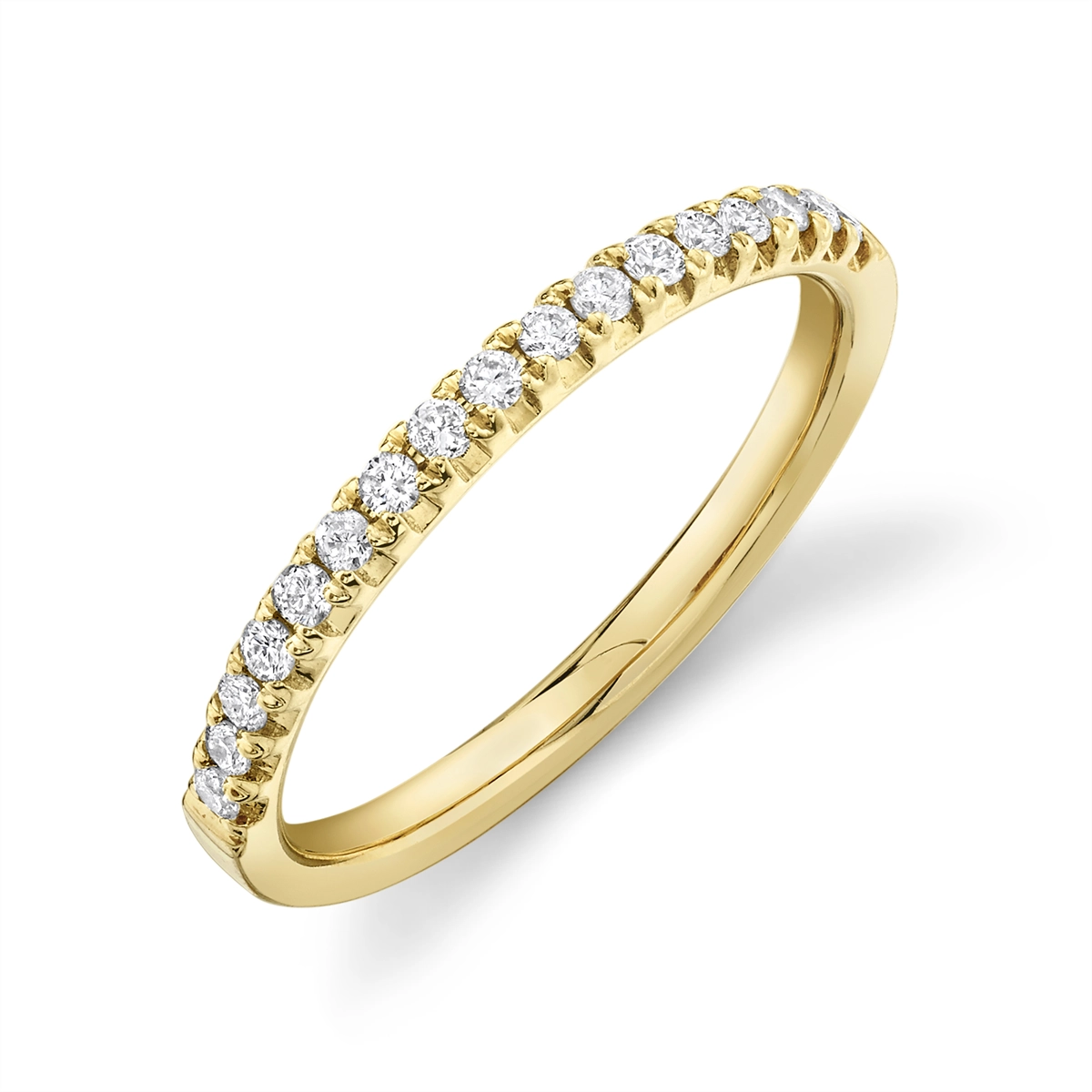 14K Yellow Gold Diamond Band