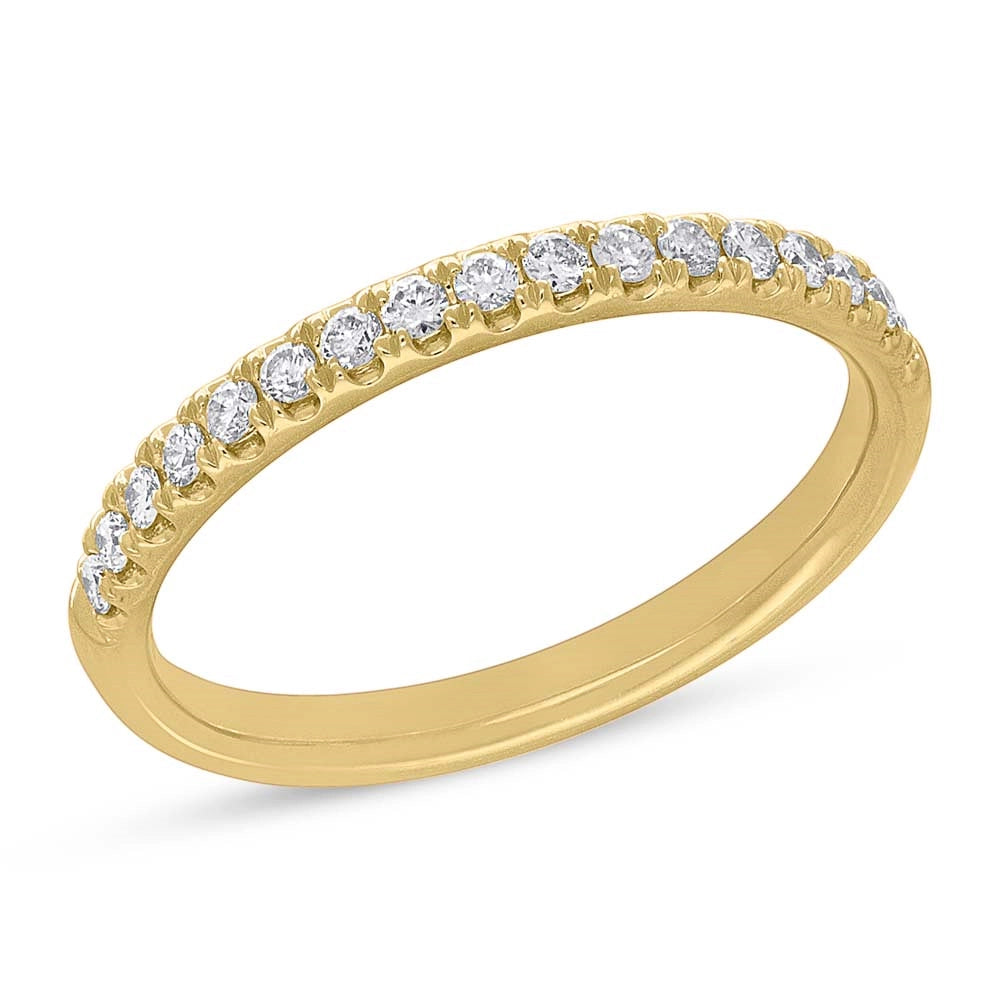 14K Yellow Gold Diamond Band