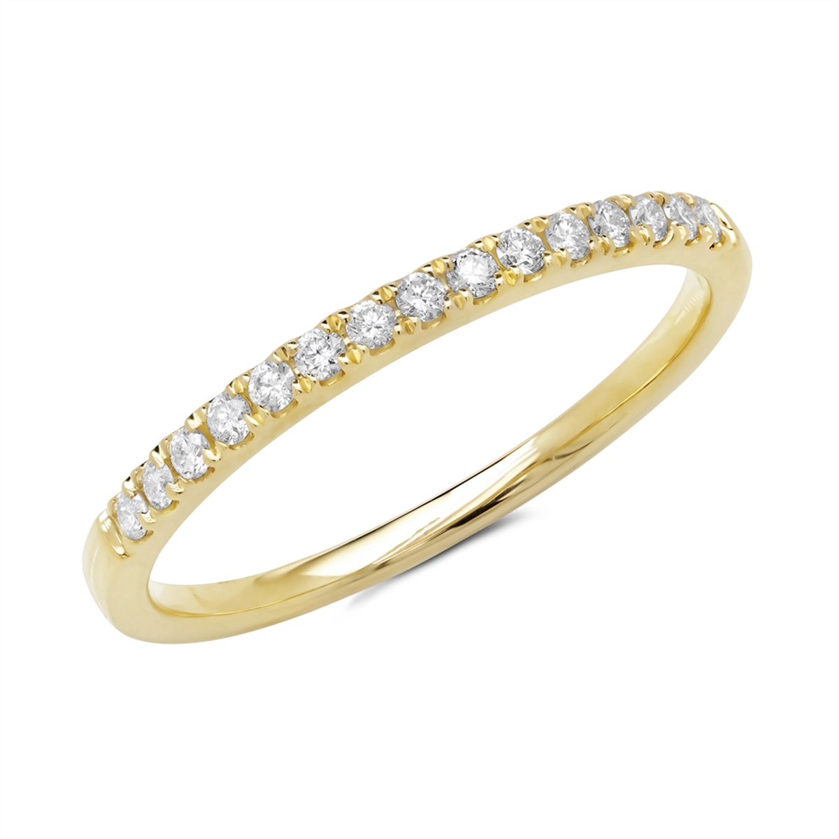 14K Yellow Gold Diamond Band