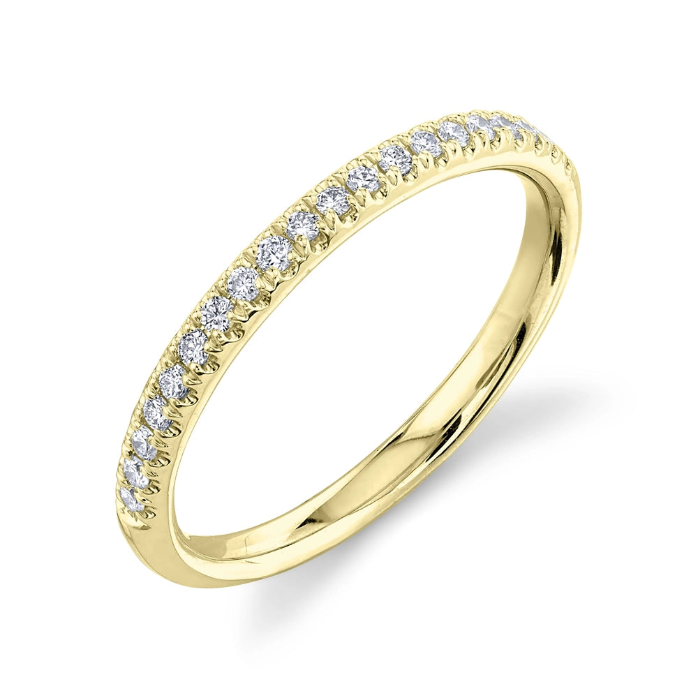 14K Yellow Gold Diamond Band