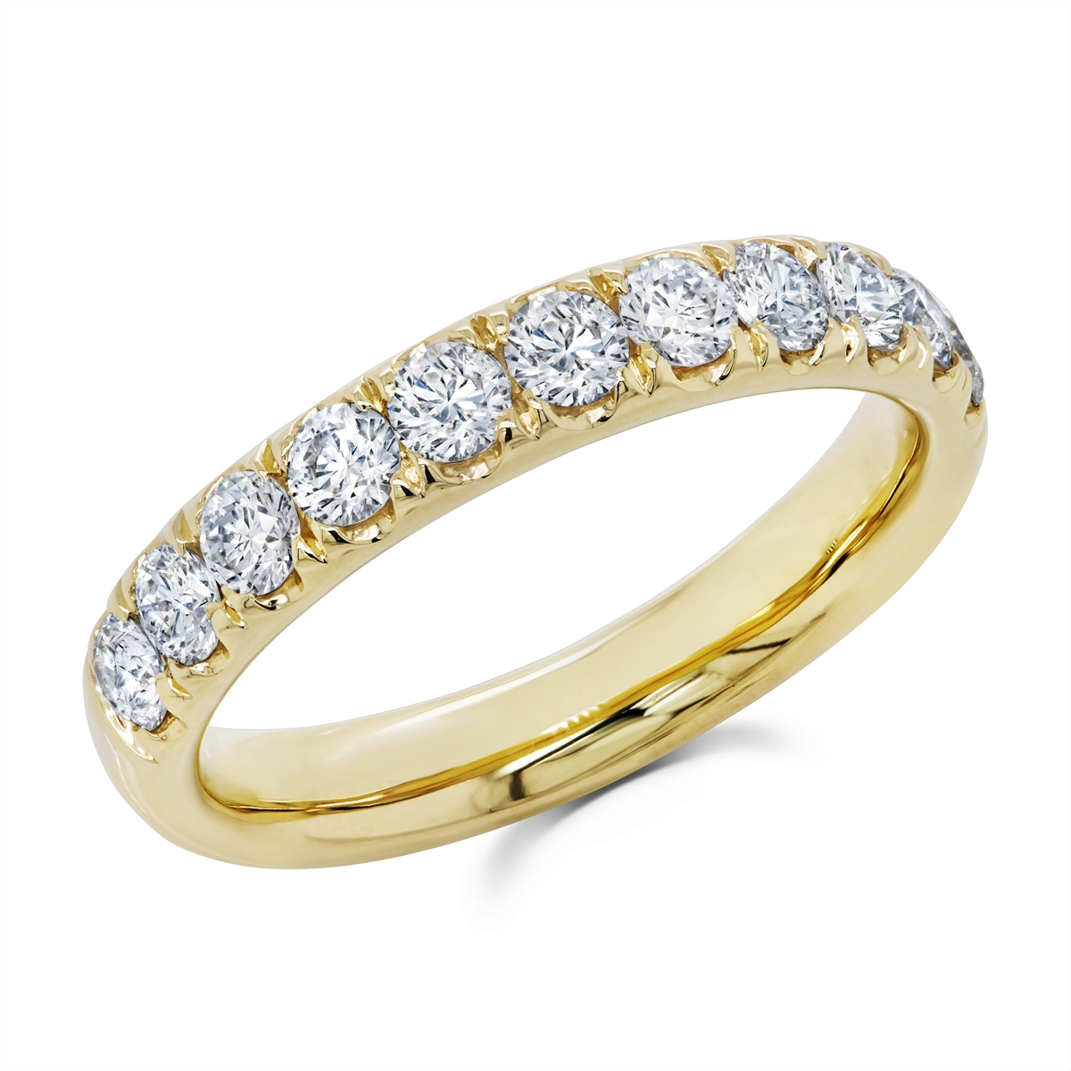 14K Yellow Gold Diamond Band