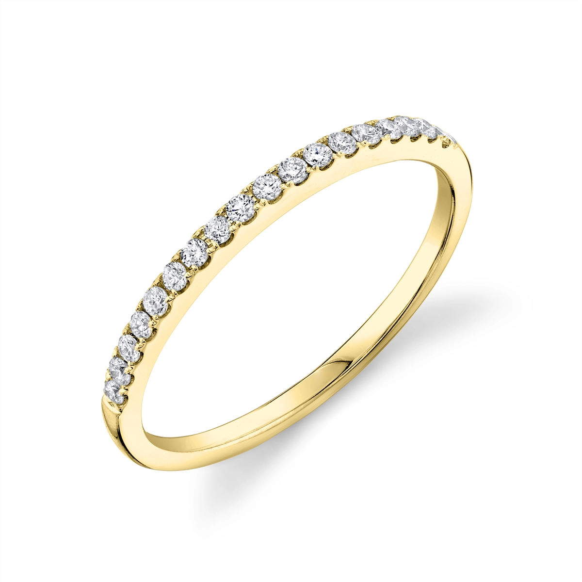 14K Yellow Gold Diamond Band