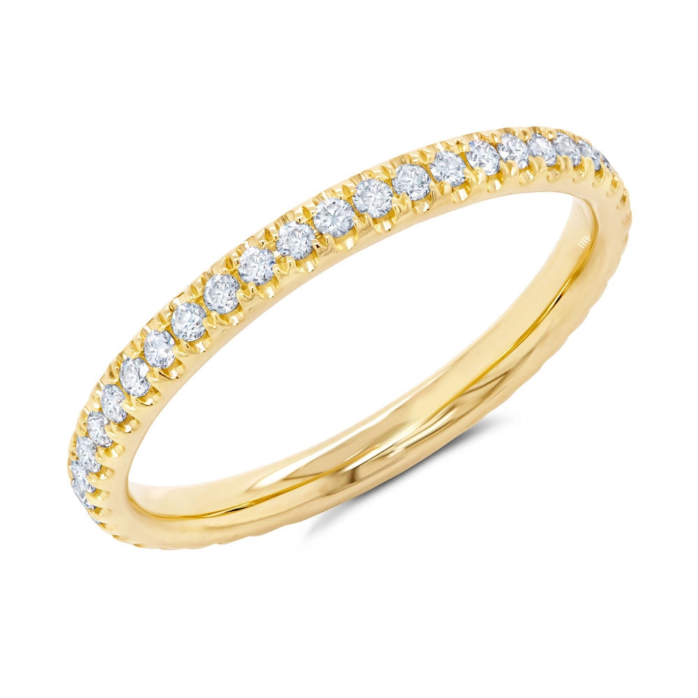 14K Yellow Gold Diamond Eternity Band