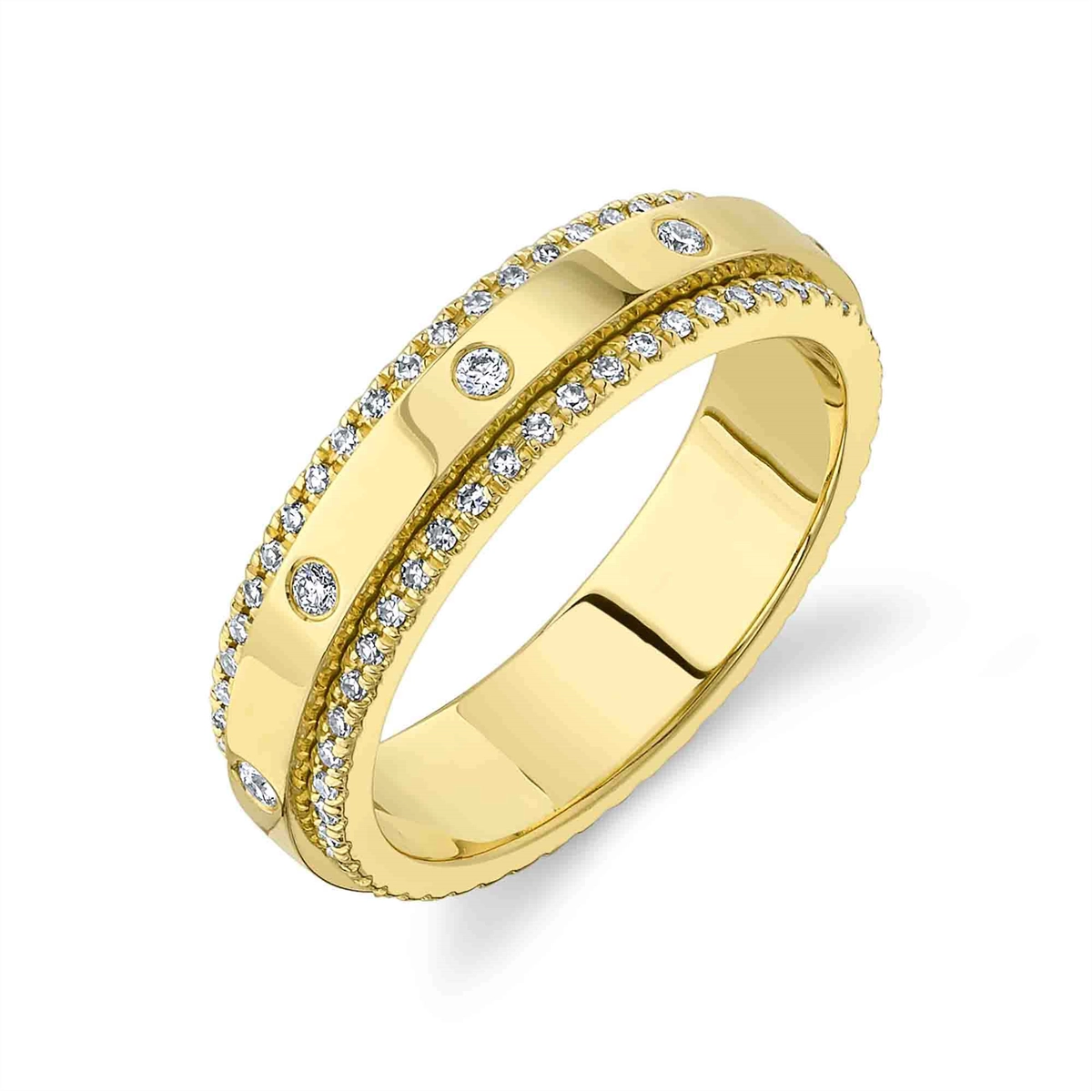 14K Yellow Gold Diamond Eternity Band