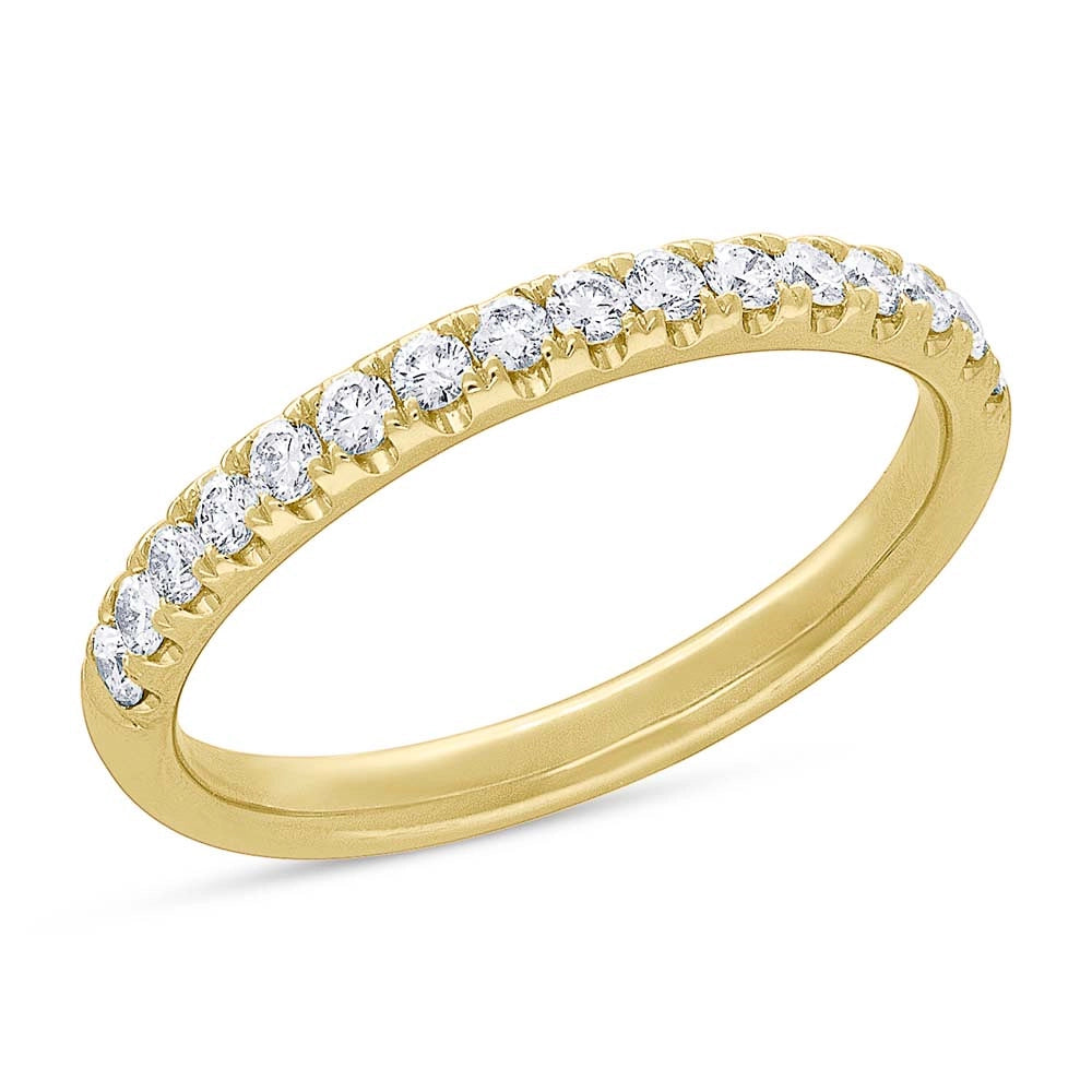 14K Yellow Gold Diamond Ladies Band