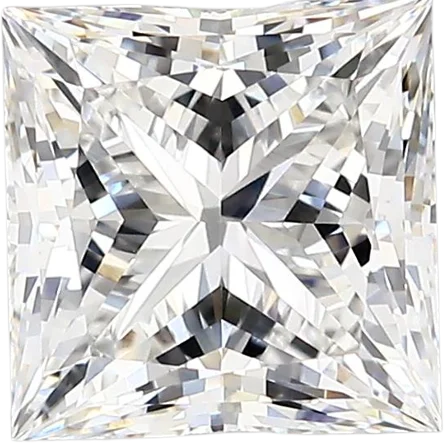 2.13 Carat E vvs2 Princess Lab Diamond