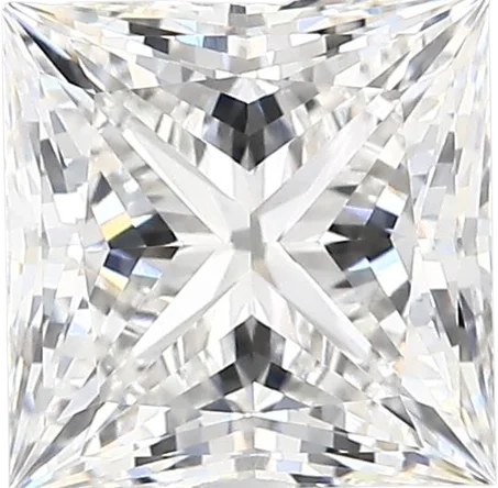 2.33 Carat F vvs2 Princess Lab Diamond