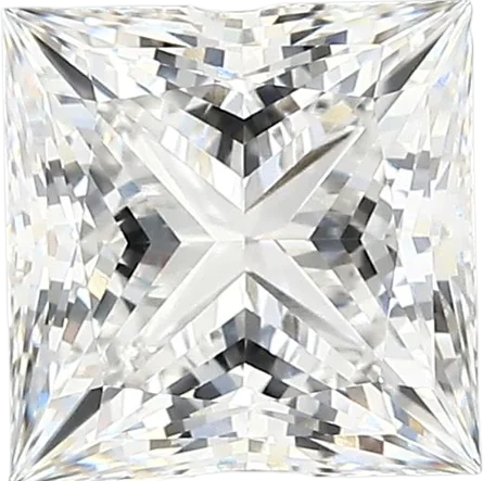 2.34 Carat E vvs2 Princess Lab Diamond