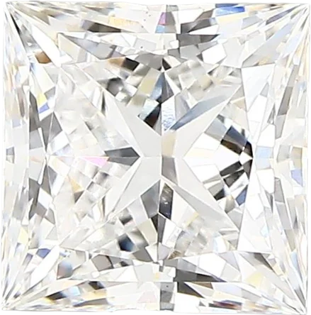 2.38 Carat E vs1 Princess Lab Diamond