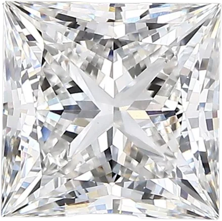 2.38 Carat E vvs2 Princess Lab Diamond