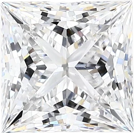 2.41 Carat D vvs2 Princess Lab Diamond