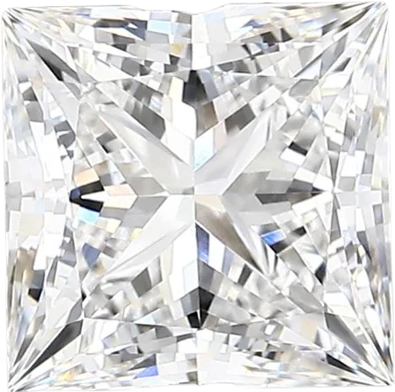 2.42 Carat E vvs2 Princess Lab Diamond