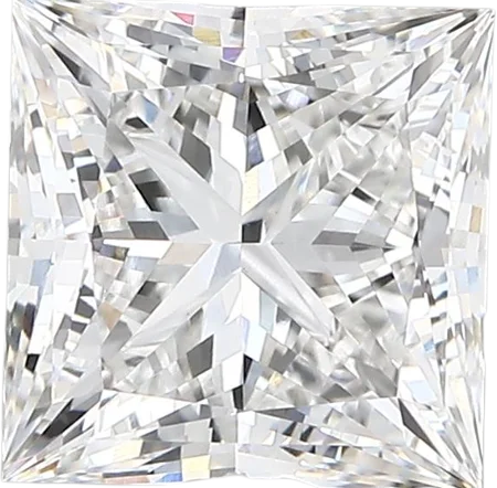 2.42 Carat E vvs2 Princess Lab Diamond