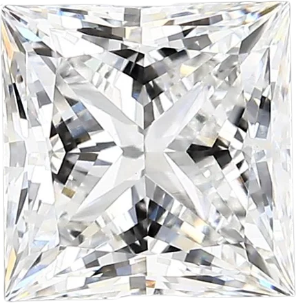 2.43 Carat E vs1 Princess Lab Diamond