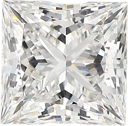 2.43 Carat E vvs1 Princess Lab Diamond