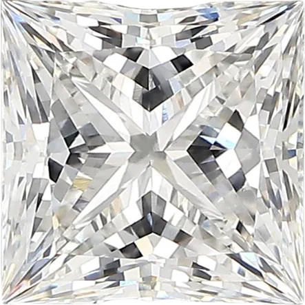 2.43 Carat E vvs2 Princess Lab Diamond