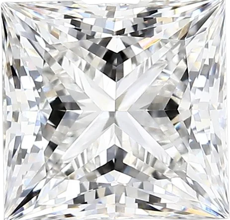 2.44 Carat E vvs2 Princess Lab Diamond