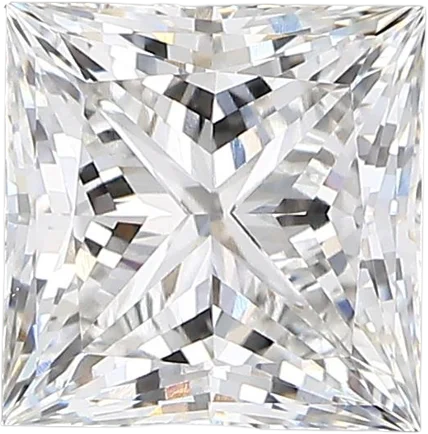 2.44 Carat F vvs2 Princess Lab Diamond