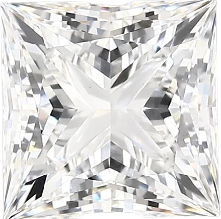 2.45 Carat E vvs2 Princess Lab Diamond