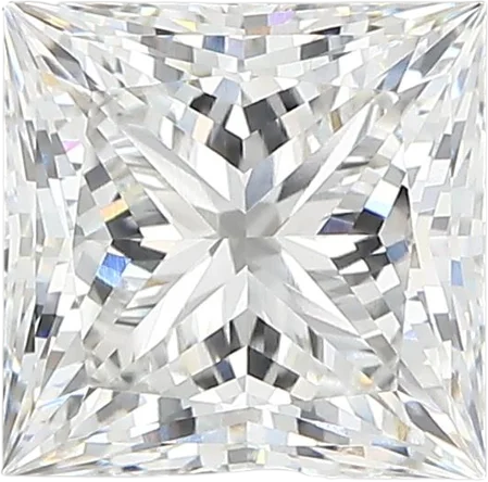 2.45 Carat F vvs2 Princess Lab Diamond