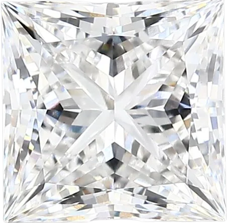 2.52 Carat E vvs2 Princess Lab Diamond