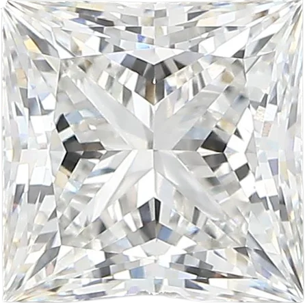 2.52 Carat E vvs2 Princess Lab Diamond