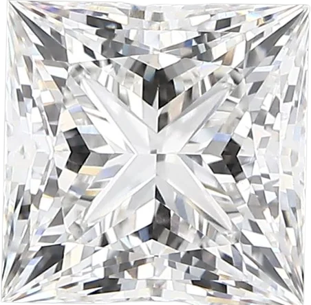 2.58 Carat E vvs2 Princess Lab Diamond