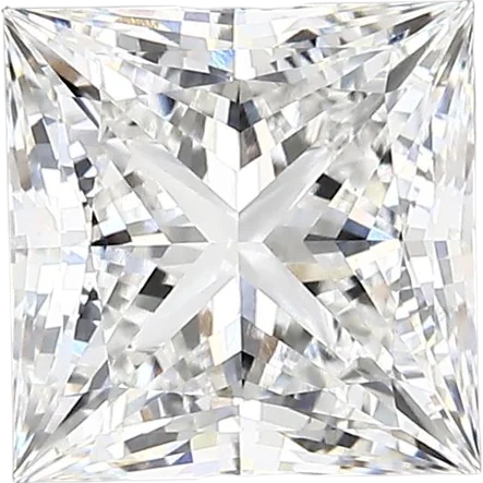 2.58 Carat E vvs2 Princess Lab Diamond