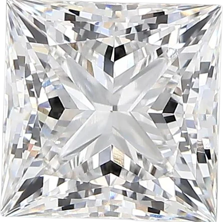 2.61 Carat E vs1 Princess Lab Diamond