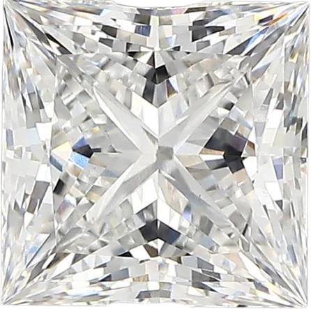 2.62 Carat D vvs2 Princess Lab Diamond