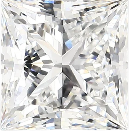 2.62 Carat E vvs2 Princess Lab Diamond