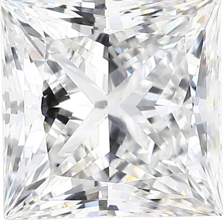 2.62 Carat F vvs2 Princess Lab Diamond