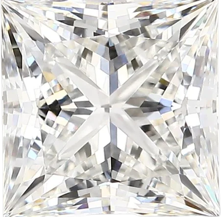 2.62 Carat F vvs2 Princess Lab Diamond