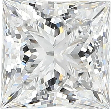 2.63 Carat D vvs2 Princess Lab Diamond