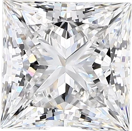 2.63 Carat E vvs2 Princess Lab Diamond