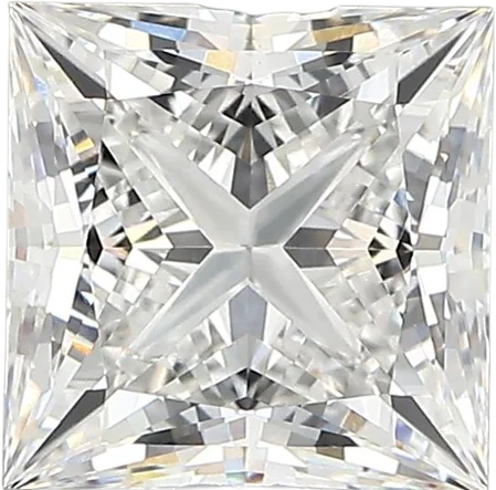 2.63 Carat E vvs2 Princess Lab Diamond