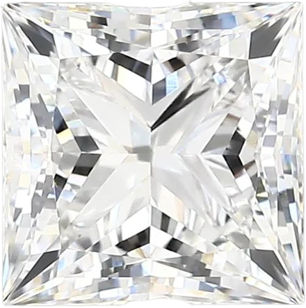 2.64 Carat E vvs2 Princess Lab Diamond