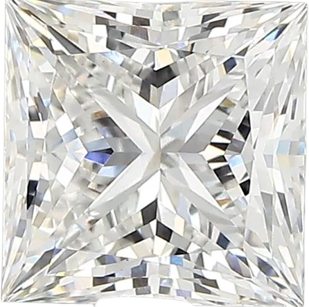 2.66 Carat E vvs2 Princess Lab Diamond