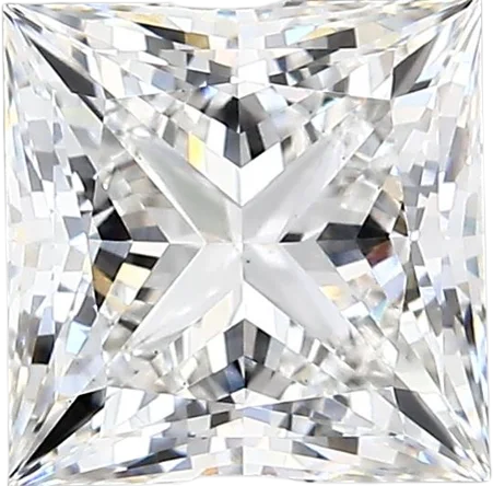 2.67 Carat E vs2 Princess Lab Diamond