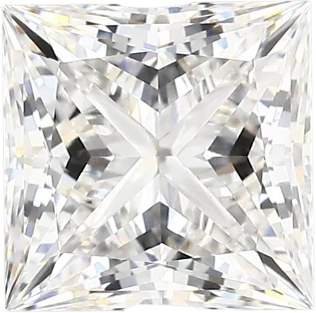 2.67 Carat E vvs2 Princess Lab Diamond